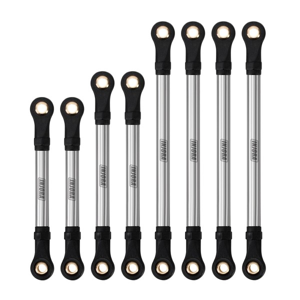 INJORA Straight Chassis Handlebar Stainless Steel Link Set for TRX4M