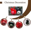 HNJHTZ 2PCS Classic Christmas Decortaion Balls Ornaments, RED and Green,