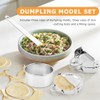 7 Piece Dumpling Maker Set, Stainless Steel Empanada Press Kit,