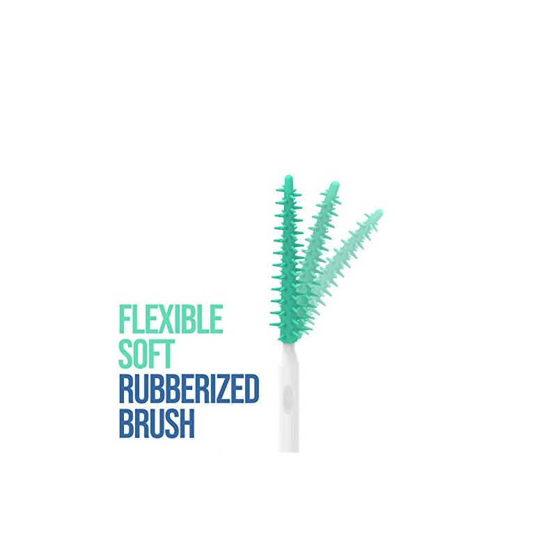 Dr. Emma Brush Picks Rubberized Brush Mint Brush Picks, 2