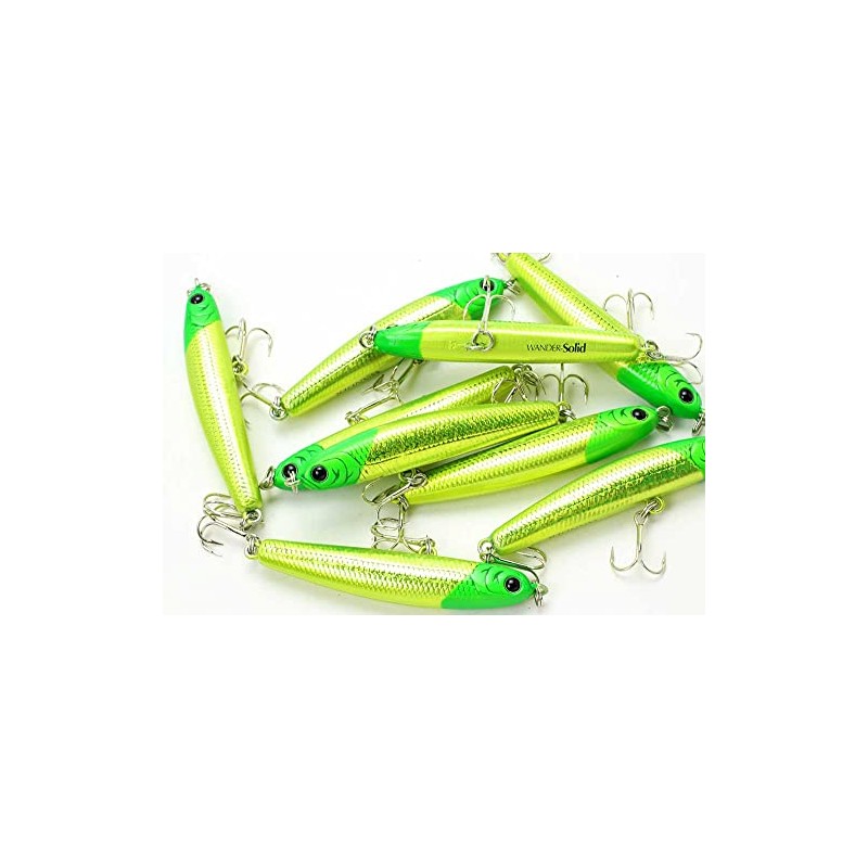 Lucky Craft Wonder 60 Solid (0130 Laser Green Head Chart)