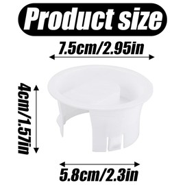 2 Pcs Glass Water Pitcher Lids, Glass Carafe Lids Covers, Food Grade Plastic Anti-Dust Splash Resistant Stoppers Covers for Water Jug Glass Bistro Pitcher