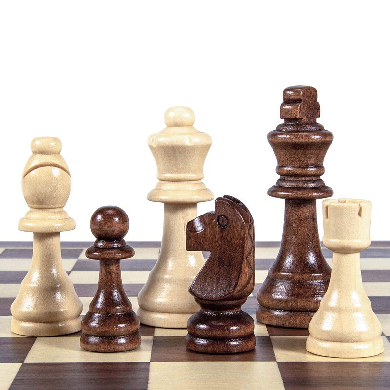 AMEROUS Wooden Chess Pieces Only, Tournament Staunton Wood Chessmen with