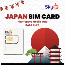 Japan Data ONLY SIM Card Days | Skygo SIM Unlimited Internet Data (GB of 5G/4G LTE High Speed Data) | KDDI Network | Tethering/Mobile Hotspot | Simple Activation (15GB 30 Days)