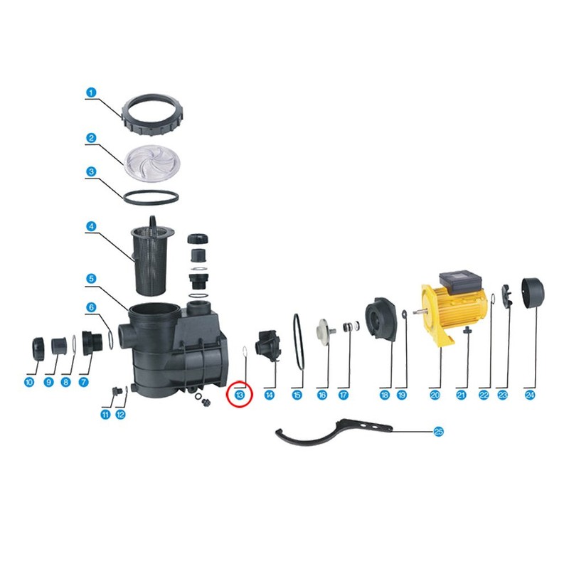 SunSun Swimming Pool Pump HZS-750 Replacement Part O-Ring 3 Pool