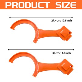 QQWD RV Sewer Hose Wrench, 2 PCS Multi Purpose 2-in-1 Sewer Cleanout Cap Wrench to Connect and Disconnect Sewer Hoses, Universal RV Accessories Fits Most 3 Inch and 4 Inch Male/Female Rv Sewer Caps