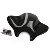Universal Motorcycle Cruiser Windshield Windscreen With Mounting Kit (Black)