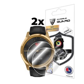 IPG for Garmin vivomove Luxe, Hybrid Smartwatch Screen Protector (2 Units) Invisible Ultra HD Clear Film Anti Scratch Guard-Smooth/Self-Healing/Bubble -Free for Luxe