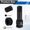 HARFINGTON 2pcs 1/2" Drive Impact Hex Bit Socket 5/8 Inch