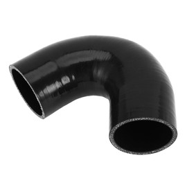 X AUTOHAUX 1 Pcs 60mm/2.36" ID 90mm/3.54" Length 135 Degrees Black Car Silicone Hose Coolant Hose Universal