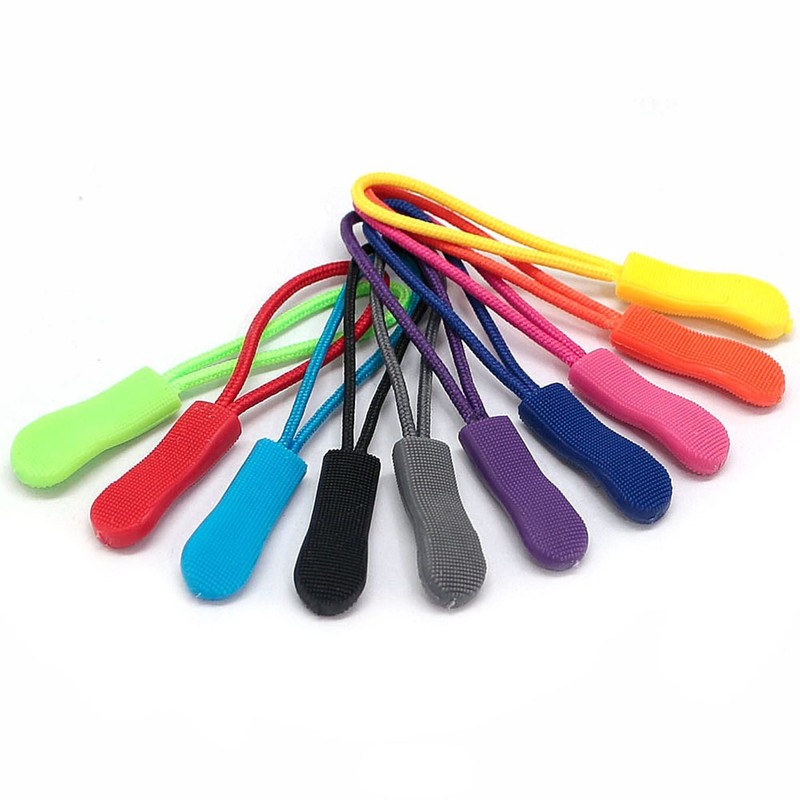 Fbshicung 20Pcs Nylon Zippers Replacement Zipper Pulls Cord Extender for