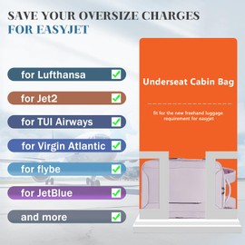 Hayayu For Easyjet Hand Luggage 45 x 36 x 20 Backpack Hand Luggage Bag for Airplane Travel Bag Under Seat with Anti-Theft Bag Travel Backpack with Computer Compartment for 15.6 Inch Laptop, Purple