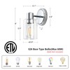 ALAISLYC 2 Light Bathroom Wall Sconce Light Fixtures with Clear