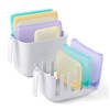 YouCopia Dry&Store Reusable Bag Drying Rack and Bin Set, Silicone