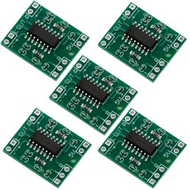 5PCS PAM8403 2x3W Class D Digital Amplifier Board - Ultra-Mini Power Amplifier Module with 2.5-5V Input USB Power Supply for Audio Speakers and Sound Systems (Without Potentiometer)
