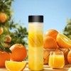 6Pcs 400ml /13.5Oz Plastic Juice Bottles, Empty Reusable Bottles with