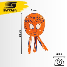 Sunflex® Diving Jellyfish Orange Neoprene Diving Toy for Children and Adults, Quick-Sinking Water Toy for Pool, Swimming Pool & Sea, Promotes Diving Technology & Reaction Speed