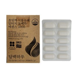 Dambaegharu 담백하루 초임계 식물유래 알티지 오메가 에센스 1000 1340mg x 30캡슐 1개 / 써클 Dambakharu Supercritical Plant-Derived RTG Omega Essence 1000 1340mg x 30 Capsules 1 Pack / Circle