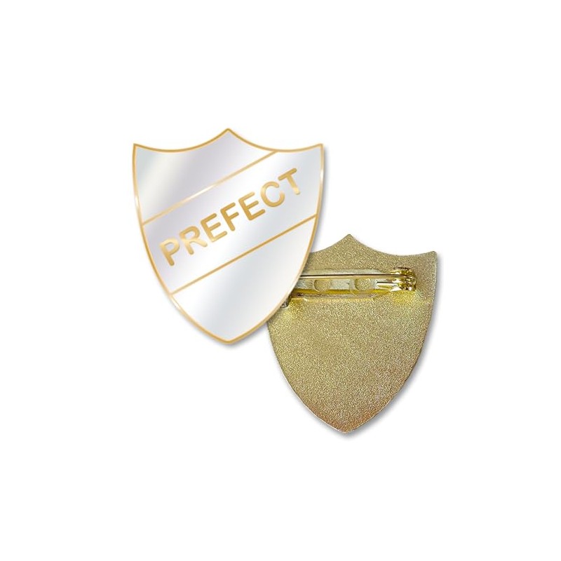 Prefect Shield School Badge - Enamel and Brass - Safety