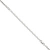 GlittersandGold Sterling Silver 2.75mm Diamond-cut Rope Chain w/4in ext. Necklace