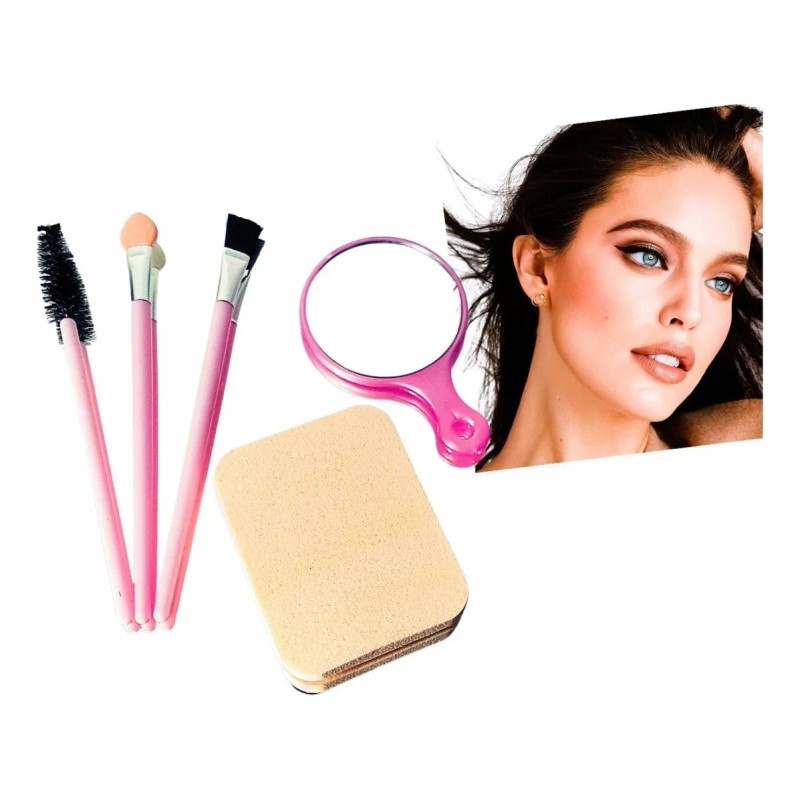 Kit Maquillaje Herramientas Belleza Cepillo Esponja Set 5pz