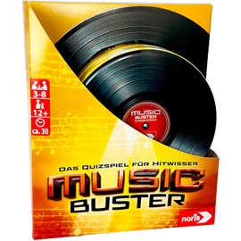 noris 606062067 - Music Buster - Das Quizspiel für Hitwissen (Musik-Spiel ab 12 Jahre) - Musikquiz für 3-8 Spieler, ca. 30 Min. Spieldauer
