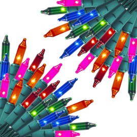 FUNPENY 60FT 300 Count Christmas Lights, 2 Pack Clear Christmas String Lights Green Wire for Indoor Outdoor Christmas Tree Xmas Party Holiday Home Decorations, Multi-Color