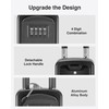 Puroma Key Lock Box, 4-Digit Combination Key Storage Lockbox, Portable