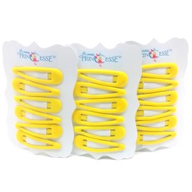 Set of 18 yellow Snap Hair Clips yellow hair clips barrettes Yellow School Uniform Colour hair clips Slides Sleepies Snap Bendies for Girls for women