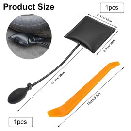 Wedge Air Cushion, Mounting Cushion, Air Pump, Spreader Cushion, Mounting Cushion, Square Mounting Cushion, Air Pump Wedge Air Cushion, Mounting Expander Cushion, for Door Window Installation, Black