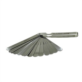 Stainless Steel Thickness Metric Feeler Gauge (15 Blades (0.05 to 1.0 MM))