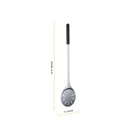 ooni Pizza Turning Peel - 7 Inch Aluminum Perforated Pizza Peel, Lightweight Metal Pizza Turner with Long Handle, Pizza Tools, Pizza Oven Accessories