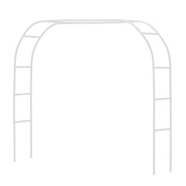 LeJoy Garden Metal Pergola Arbor,Wedding Arch 7.5 Feet Wide x 6.4 Feet High or 4.6 Feet Wi...