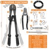 TooTaci 1/16" Wire Rope Kit, 200FT 1/16 Black Vinyl Coated