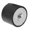 Pack of 4 Anti-Vibration Rubber Insulator Brackets, Internal Thread, Anti-Vibration