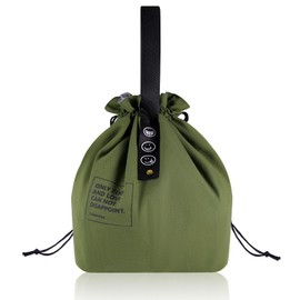 Cool Bag Small 9 L, Cool Bag Insulated for Men Women Lunch Box Bag Foldable Lunch Bag Insulated with Drawstring Lightweight Picnic Bag for Work, School, Car, Picnic, Beach - Green