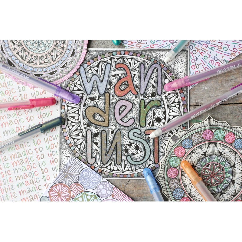 SAKURA Gelly Roll Silver Shadow Gel Pen Set - 5