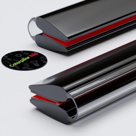 4X 50mm Black Flexible Hinges – No Glue Required. Low Profile, Acrylic Piano Hinges. 2”. 4 Pack