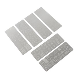 FOMIYES Nail Beauty Decor 6pcs Christmas Nail Stamping Templates Manicure Printing Decals Plate