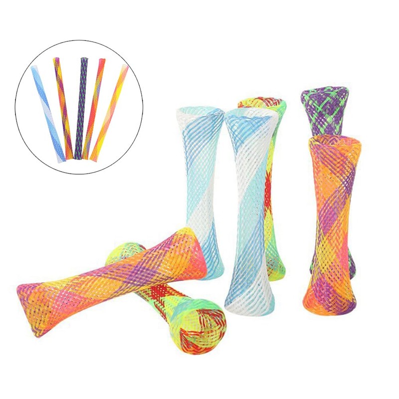 LKCCTK 20pcs Cat Spring Tubes Colorful Spring Toys for Lack