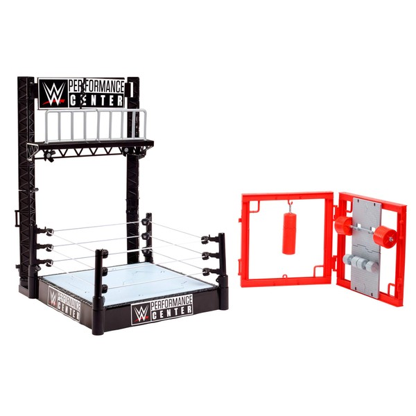 ​WWE Wrekkin’ Performance Center Playset with Gym, Breakable Accessories, Collapsible Scaffolding, Breakaway Sign, Collapsible Ring & Easy Reassembly ​​ [Amazon Exclusive]