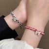 TUCEWP BFF Bracelets for 2 Bow Matching Bracelets Red Black