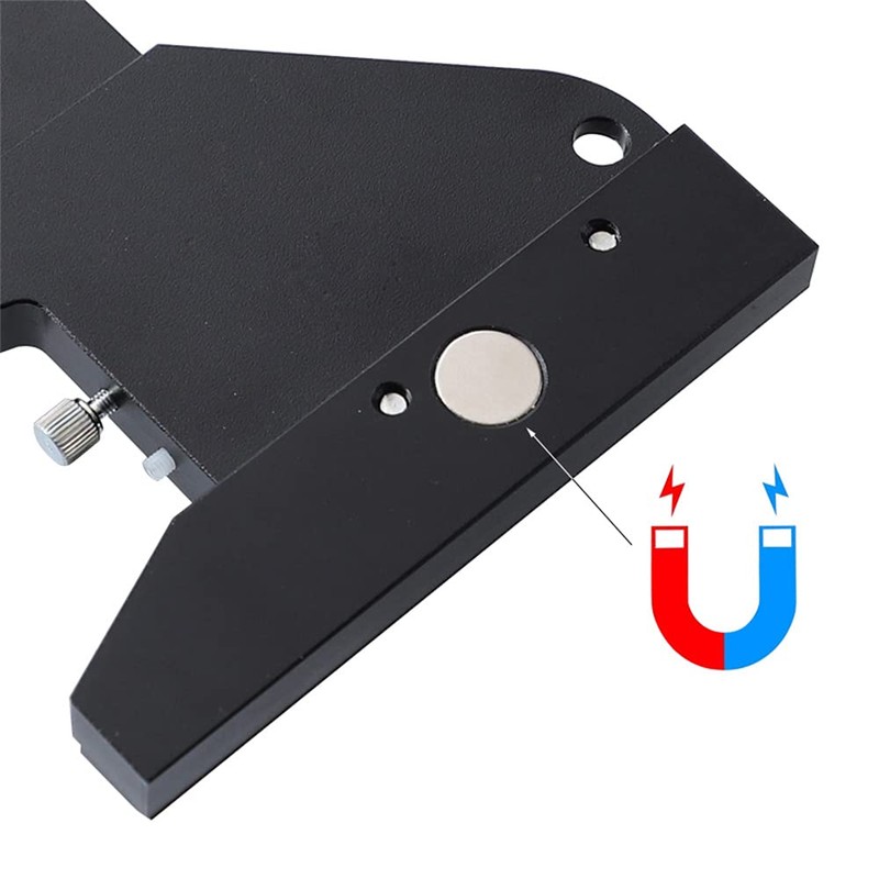 Ticfox Multi Sliding Depth Gauge Aluminum Alloy T Square Ruler