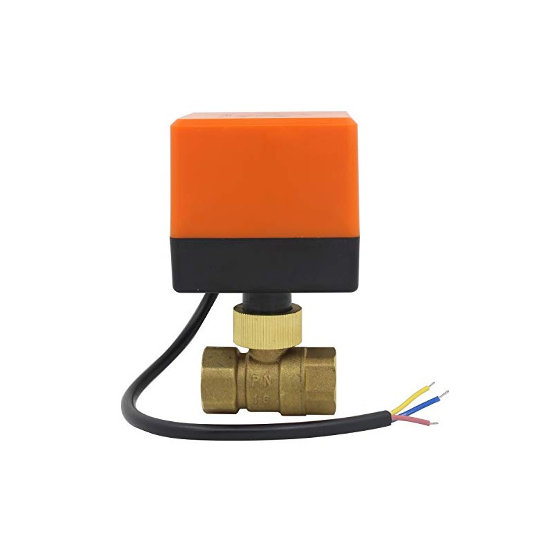 Motorized 2 Way Electric Ball Valve 220V Solenoid Normally Open