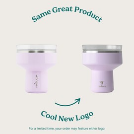 REDUCE Saltini 16 oz Cocktail Tumbler - Insulated Margarita Tumbler with Lid - Keeps Drinks Cold for 10 Hours - 360 Sippable Martini Glass Alternative - Shatterproof, Perfect for Parties - Sea Glass