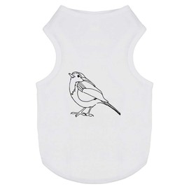 'Robin Redbreast Bird' Pet Dog/Cat T-Shirt (PT00065050)