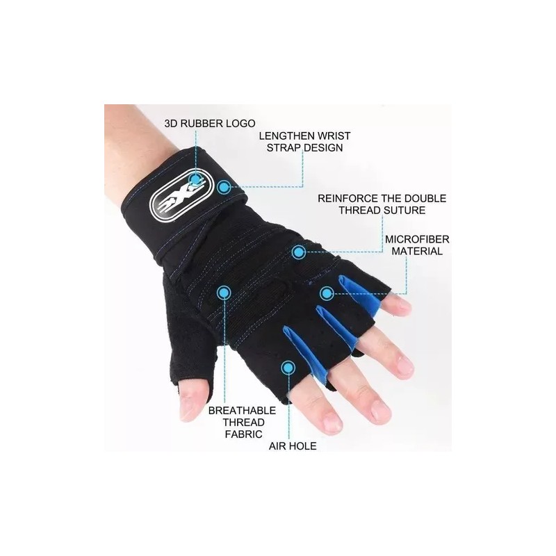 Guantes Gym Tacticos Pesas Crossfit Gimnasio Mujer Hombre