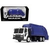 DCD Mack LR with McNeilus Rear Load Refuse Body Blue and White 1/87 (HO) Diecast Model by First Gear