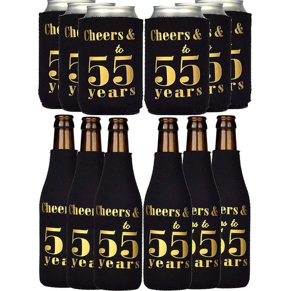 55th Birthday Gifts for Men, 55th Birthday Can Coolers, 55th Birthday Can Cooler Sleeves, 55th Birthday Gifts, 55th Birthday Decorations for Men, 55th Birthday Party Supplies, 55th Birthday Favors