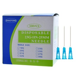 Disposable sterile needles 100Pack (23G-1IN)